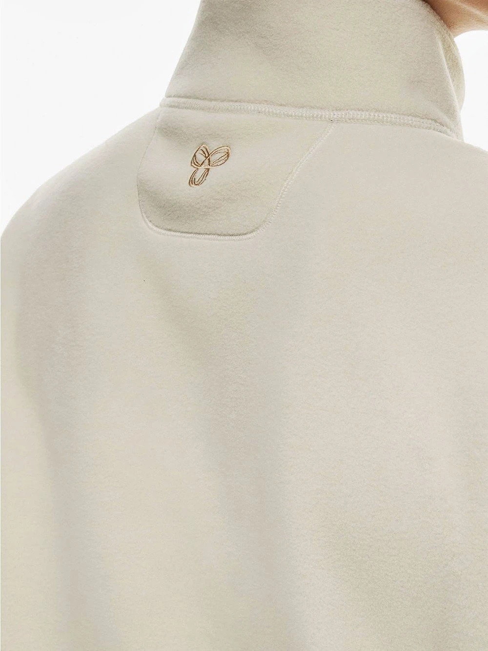 ARITZIA TNAction Polartec Mockneck 1/4 Zip SnoDay Frontside Sweater CREAM - XXS